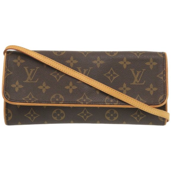 Louis Vuitton Pochette Twin GM Monogram M51852 Shoulder Bag LV 0382LOUIS VUITTON - Picture 1 of 10